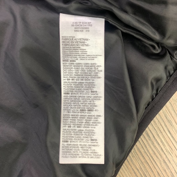 SOLD! Jordan Boys Jumpman Hooded Puffer Jacket Size XS/4 Ages 3-4 Years - Picture 9 of 10